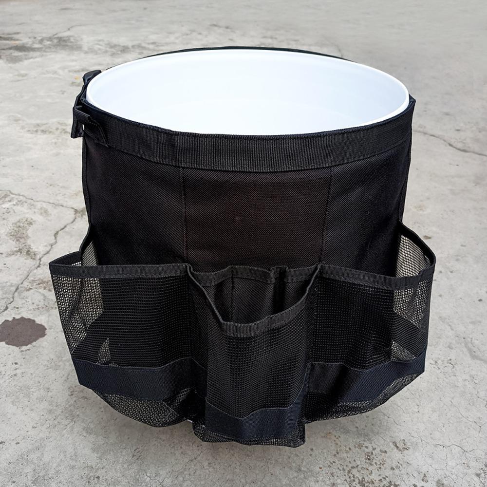 Waterproof Fishing Bucket Organizer Bucket Accessories Bag for 5 Gallon Bucket Hiking Camping