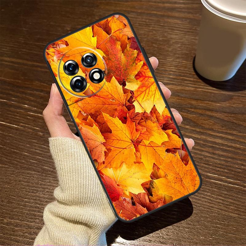 Чехол "Осенние листья" для OnePlus 15R 13R 12R 10R 8T 10T 13T 15 13 12 11 9 10 Pro Nord CE 5 4 3 2 Lite N20 N30