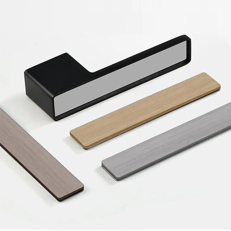 (1 Set) Cream Style Minimalist Magnetic Ecological Door Lock Home Indoor Bedroom Door Handle One Line Lock Hardware Accessories