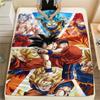 Фланелевое одеяло с принтом персонажей Dragon Ball, Высококачественное, Удобное для всех сезонов, Декор для дома, Тепло и уют, Идеально для рождественских подарков