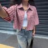 Летний новый короткий топ с рукавами пять четвертей для женских рубашек