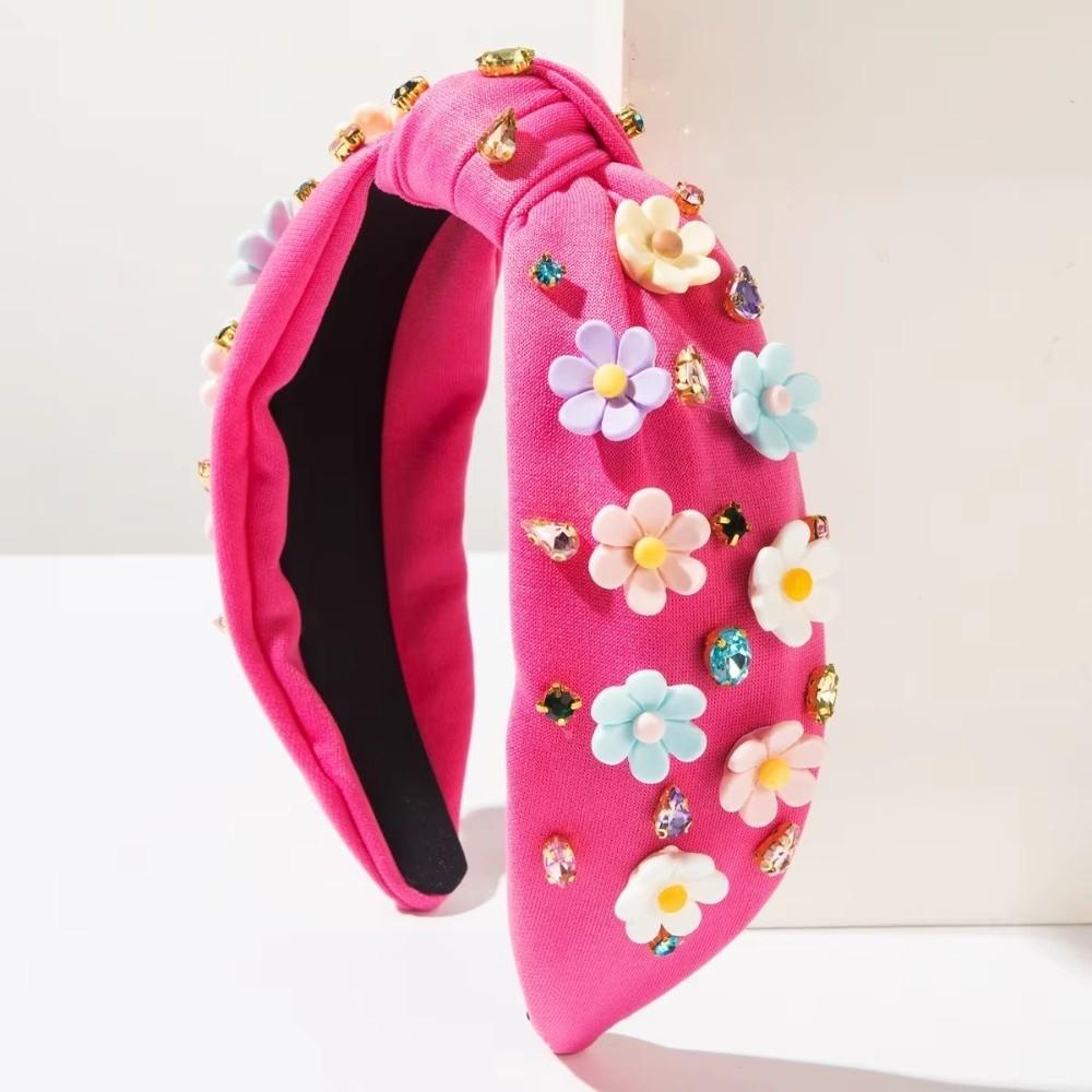 Baroque Sweet Headbands Candy-colored Rhinestone Headband New Women's Hair Accessories