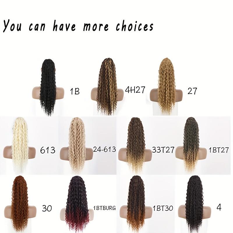 Long Curly Wavy Ponytail Hair Extensions Synthetic Drawstring Ponytail for Women - Wrap Around Style for a Natural Look Hair Accessories