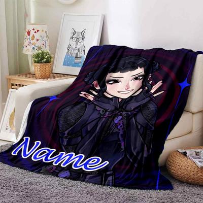 Customizable KPop Demon Hunters15 Throw Blanket – Personalized Name, All-Season Cozy Snug Blanket, Machine Washable, Personalized Blanket