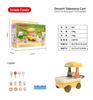 Forest Villa Set Toys Forest Animals Family Mini Furniture Model Living Room Bedroom Tv Refrigerator Ornament