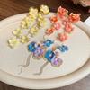 Exaggerated Petals Tassel Earring Sweet Women's Jewelry New Flower Dangle Earrings  Vacation