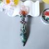 Knife Shaped Crystal Scepter, Magic Wand Combining Knife Shaped Crystal and Crystal Ball, Halloween Gift