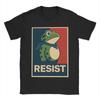 Portland Frog Protest Resist Frog T Shirts Men's Pure Cotton Vintage T-Shirt Crewneck Tees Short Sleeve Clothing 4XL 5XL 6XL