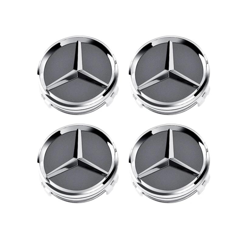 4pcs 60mm Car wheel Hub Cap Emblem badge for Mercedes Benz C180 E300 GLC W163 W166 W167 W204 W205 W212 W213 X253 W117 W176 W164 UQ4