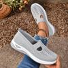Fashion Shoes Female 2024 Slip On Women's Vulcanize Shoes Autumn Breathable Mesh Solid Casual Flat Walking Shoes Zapatillas De Mujer