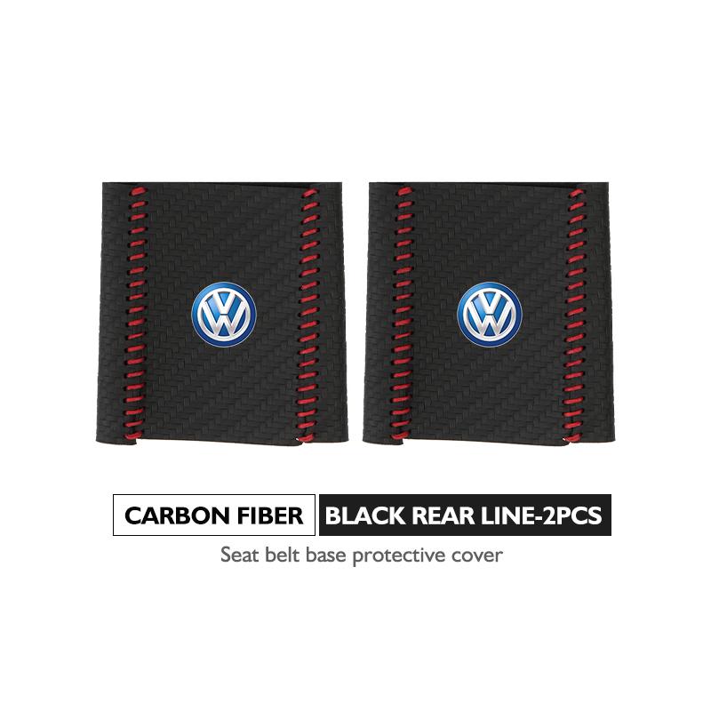 Leather Car Seat Belt Buckle Cover Protective Anti-Scratch Clip For Volkswagen VW Passat Golf 4 5 6 Tiguan Polo Scirocco Jetta zh9