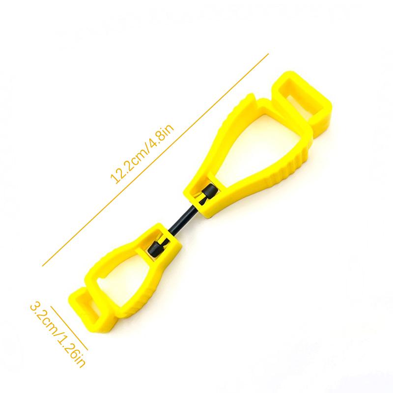 1PC Gloves Clip Hanger Safety Glove Holder Plastic Working Gloves Clamp Safety Work Gloves Guard Multifunctional Camping Tools