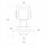Adjustable Hinge 16mm