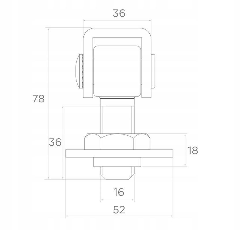Adjustable Hinge 16mm