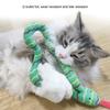 Плюшевая змея, игрушки для кошек, забавные пищащие интерактивные игрушки для кошек, игрушка для игр с домашними питомцами, собаками, кошками, жевательная игрушка для чистки зубов