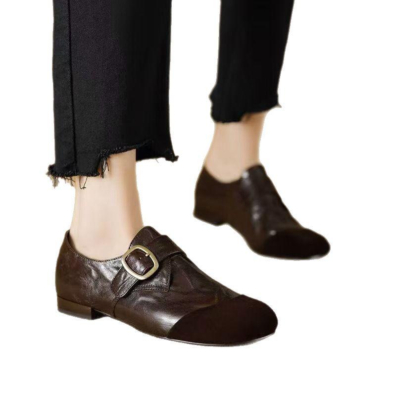 Роскошные женские туфли Мэри Джейн Женские Новые туфли лолиты Женские Квадратный носок На плоской подошве Кожаные Женские балетки таби мокасины женские