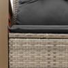 Vidaxl Sofa Ogrodowa Z Poduszkami, 2-Osobowa, Szara, Polirattan