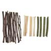 Hamster Chew Toy Set Safe Non Toxic Apple Branch Grass Stick Sweet Bamboo Mixed Molar Sticks