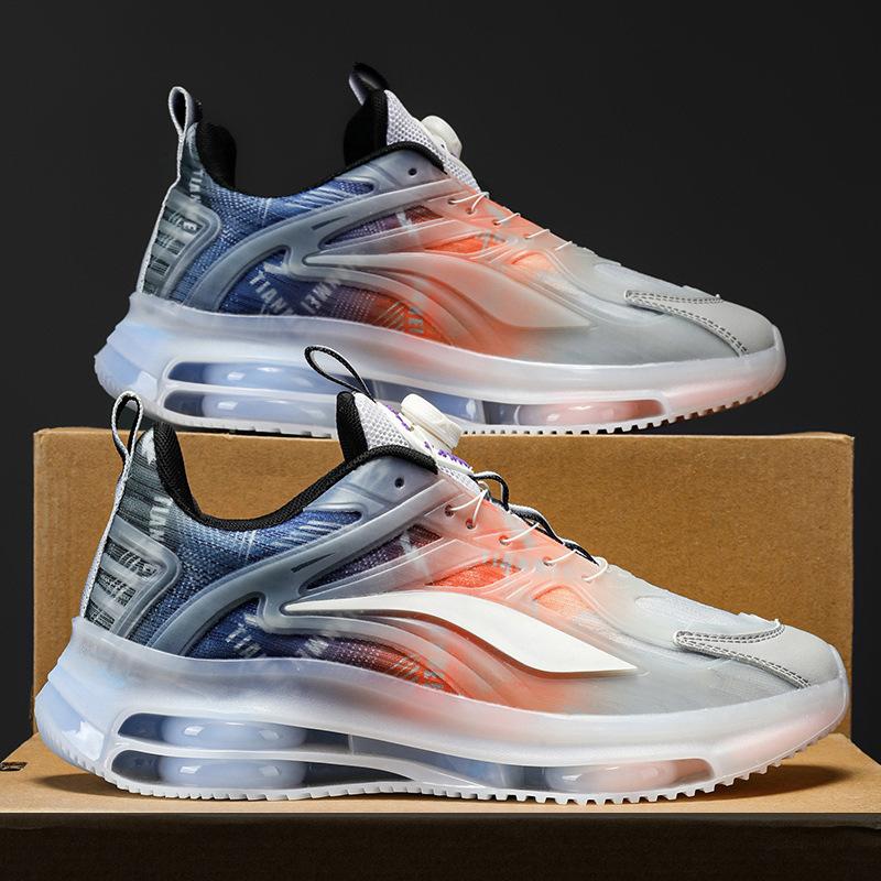 Мужская обувь большого размера, летняя, дышащая, сетчатая, повседневная, спортивная обувь, усиленная, вращающаяся кнопка, воздушная подушка, мягкая подошва, daddy tide