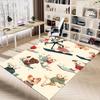 1PC Dogs Snowboarding Non-Slip Floor Carpet Compatible for Office&Living Room&Bedroom&Dining room - Flat- Soft & Pattern, Vibrant Colors-W313