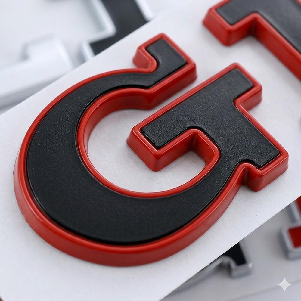 3D Metal Chrome Red Black Car Sticker GLI Emblem Rear Trunk Badge for VW Letters Accessories BAP1