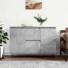 VidaXL Buffet, Sideboard with Legs, Storage Cabinet, Living Room Organizer, Interior Living Room, Concrete Grey 827208