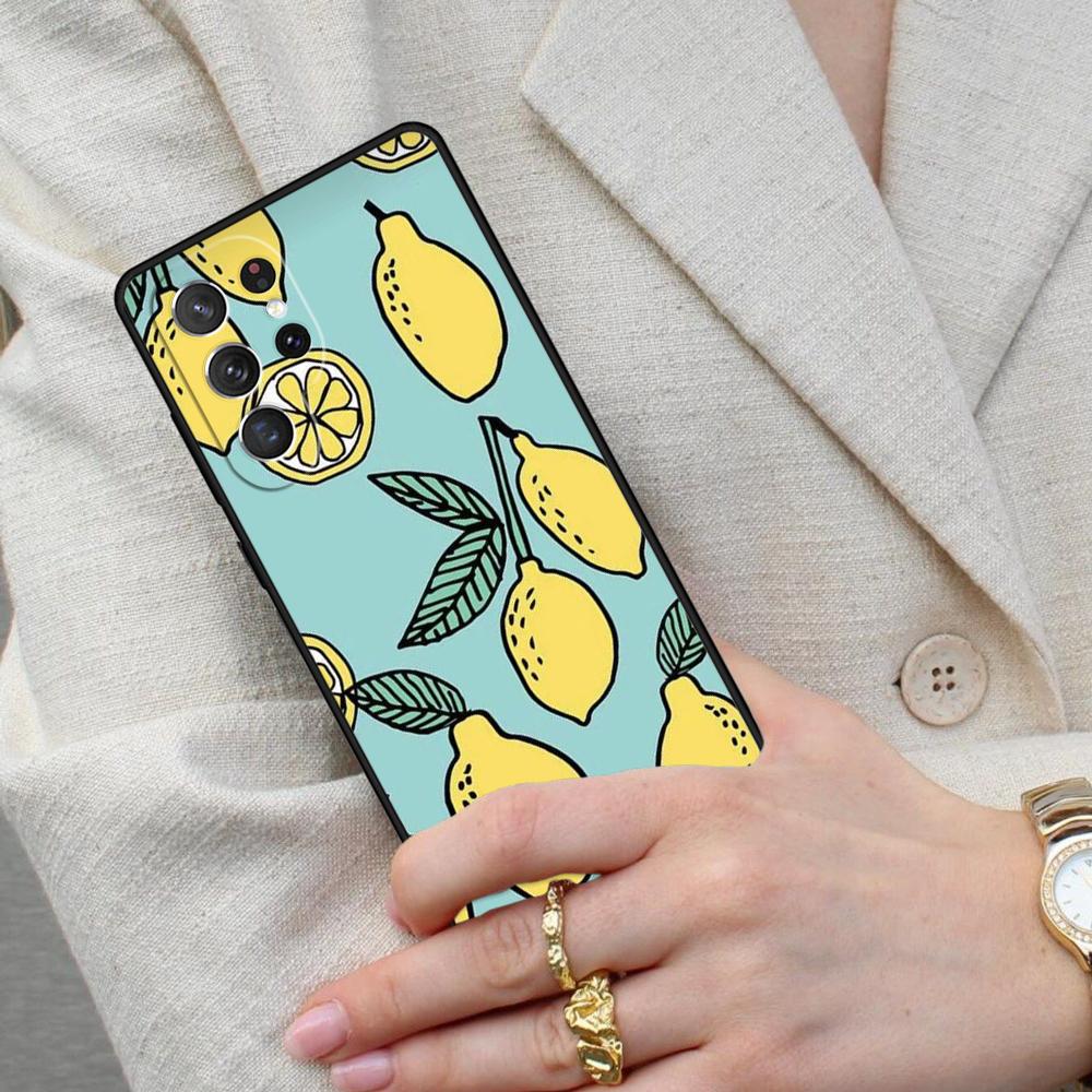 Summer Fruit Lemon Cell Phone Case for Samsung Galaxy S26 Ultra S25 S24 S23 S22 S21 S20 Note10 Cover