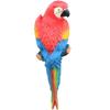 Simulation Parrot Bird Sculpture Resin Craft Wall Hanging Garden Decoration