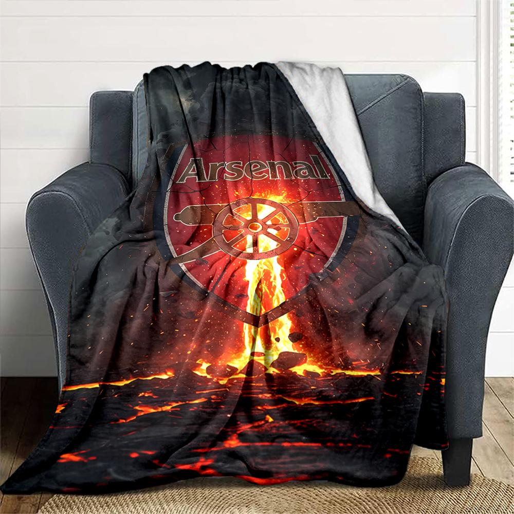 Arsenal Blanket Soft Warm Cozy Perfect for Seaside Sofa Office Chair Four Seasons Universal Stylish Decor Ideal Gift for Friends Family Couples Picnic