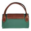 Longchamp Le Pliage Original Минималистичная сумка-тоут для ежедневных поездок Логотип Текстурированный нейлоновый холст и кожа Пельмень Маленькие женские сумки-тоут Шалфей 1621089P84