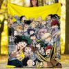 My Hero Academia Theme Printed Blanket - Perfect for Couch, Bed, Travel & Outdoor Use | Machine Washable, Cozy & Durable.
