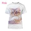 2024 Новые футболки с изображением животных Ragdoll Cat 3D, унисекс, повседневные футболки с коротким рукавом и принтом забавного котенка