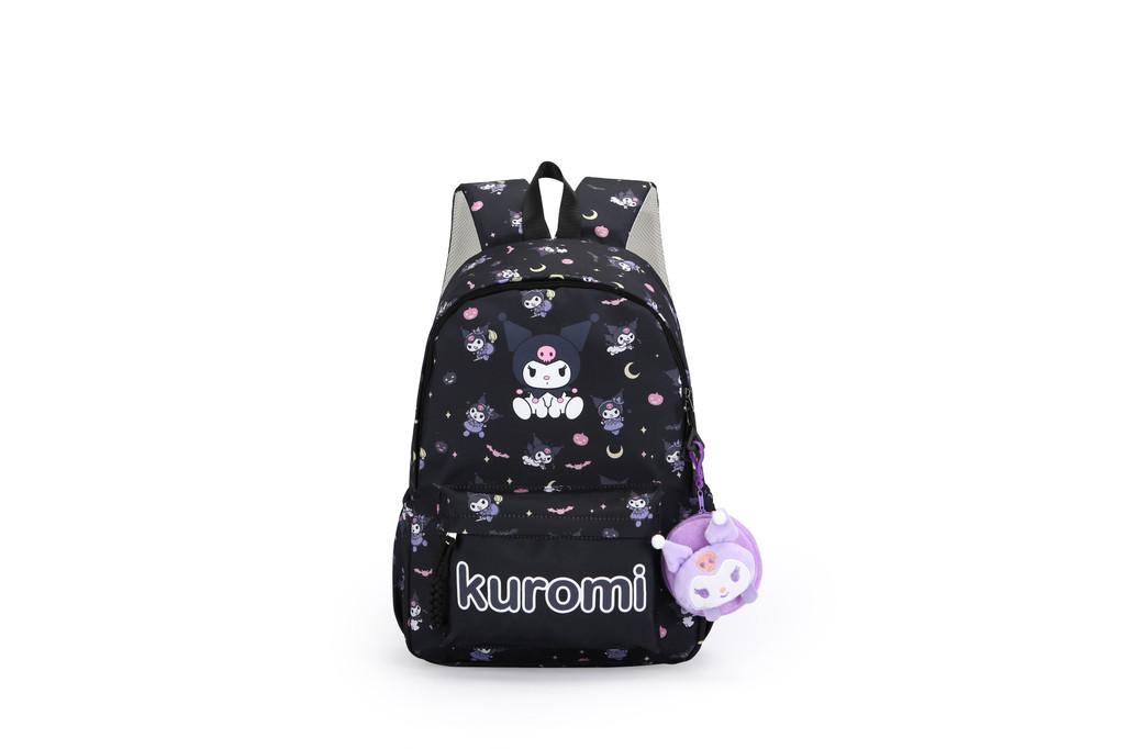Kuromi Cartoon School Backpack With Lightweight Nylon For Teens And College Students