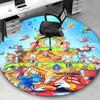 1pc Sonic the Hedgehog 25th Anniversary Round Carpet - Anime Cartoon Design, Office Chair Mat, Non-Slip Rug for Home Decor, Living Room, Bedroom, Game
