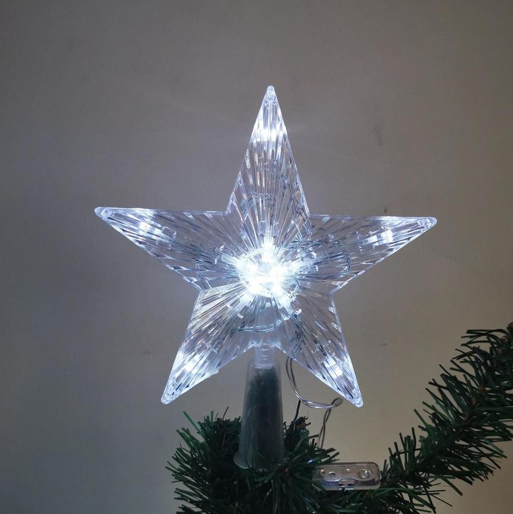 Рождественская елка верхние огни светодиодные звезды EU Plug для вечеринок звезды украшения многоцветный топпер уличный 220v орнамент