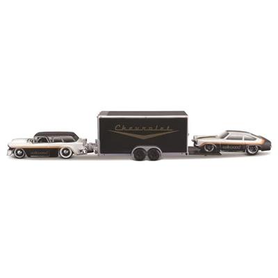 Maisto Design Team Серия Тягач 1/64 Масштаб Литые Модели Автомобилей (1955 Chevrolet Nomad / 1971 Chevrolet Vega Черный)