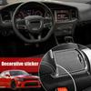 For Dodge Charger 15-20 REAL Carbon Fiber Center Console Cup Holder Side Trim 2x