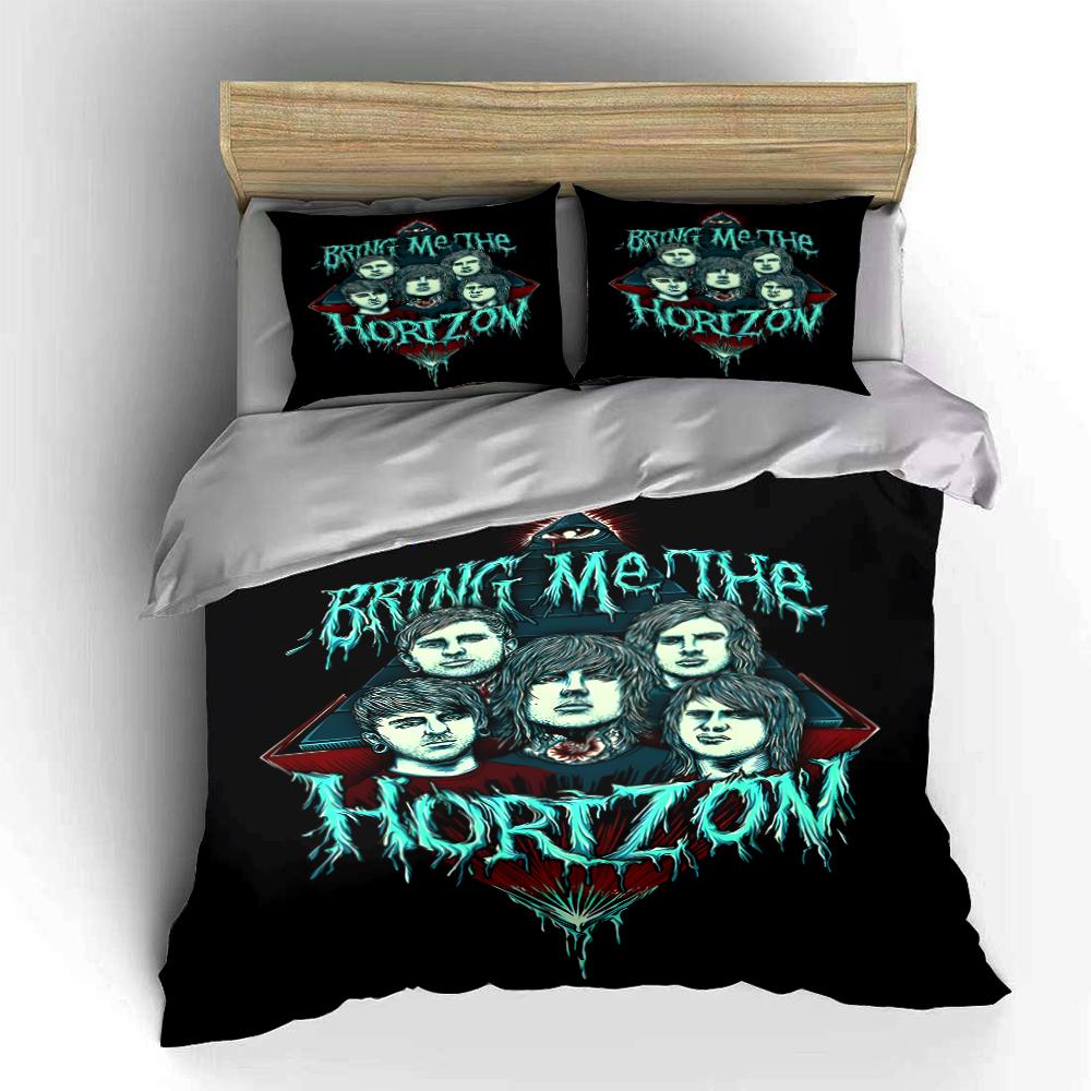 Постельное белье Bring Me The Horizon Комплект постельного белья (1 пододеяльник, 2 наволочки, одеяло в комплект не входит)