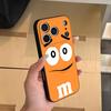 Чехол для телефона M&MS Chocolate для iPhone 17 Air 16 E Pro Max 15 14 13 Mini 12 Pro 11 Max Plus Черный Мягкий