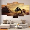 5 Pieces Egypt Pyramid and Sphinx Modular Canvas Painting Landscape Posters And Prints Pictures For Living Room Decor No Frame