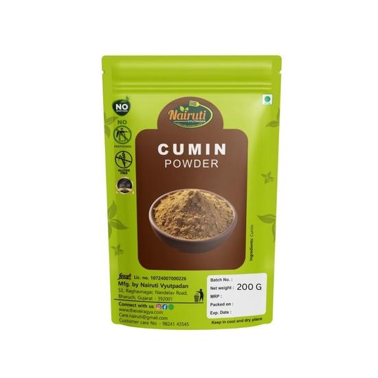 NAIRUTI VYUTPADAN | Cumin Powder 200g | Pure & Natural Jeera Powder | No Added Preservatives or Colors | Aromatic Ground Cumin