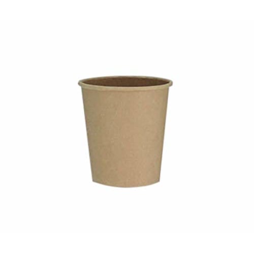 Artnap Unbleached Paper Cups, 90ml, 3 Oz, 100 Count, Brown