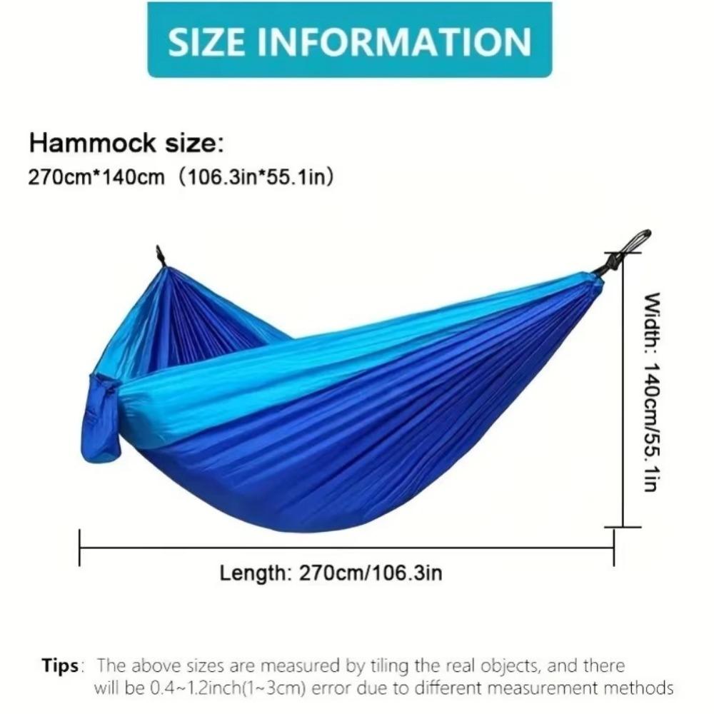 Double Nylon Hanging Bed Portable Camping Swing Useful Camping Hammock  Outdoor