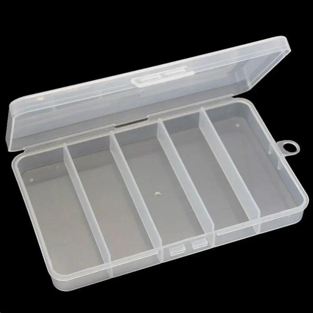 5 Compartments Fishing Tackle Case Waterproof Lures Hooks Case Fishing Lure Box  Fishing Tools