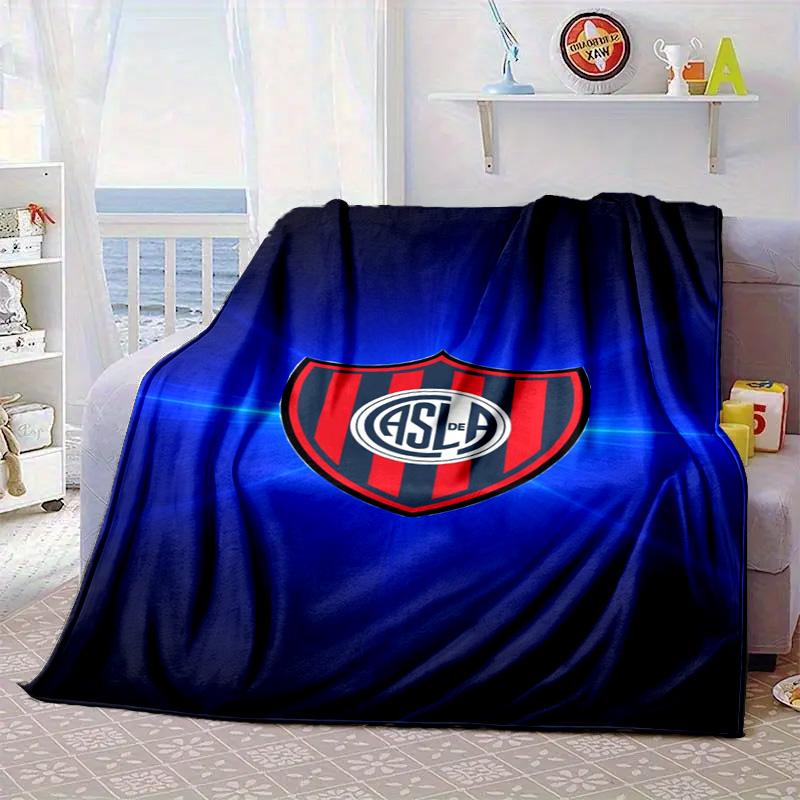 Club Atletico San Lorenzo Portable Blanket/Soft Blanket Bedding Blanket Suitable for Travel Camping Living Rooms Offices Sofas Fan Gifts
