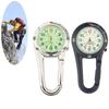 Beautiful Black/Silver Clip On Carabiner Luminous Face  Watch For Doctors Nurses Paramedics Chefs