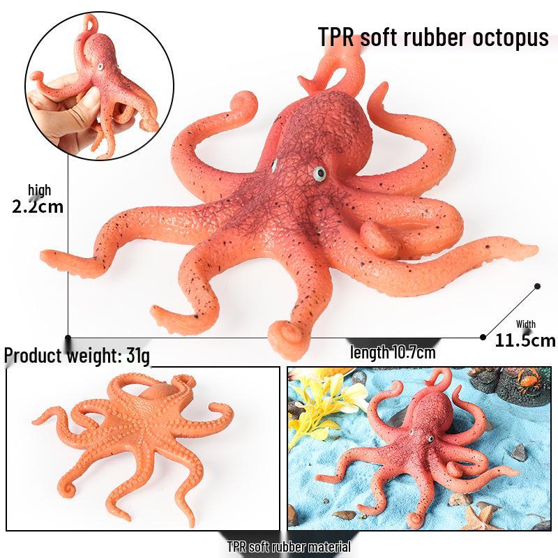 Marine Animal Simulation Models: Jellyfish, Octopus, Sea Shrimp, Sea Anemone, Squid, Horseshoe Crab, Crayfish, Arrowhead