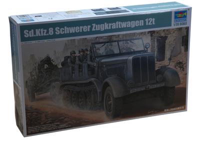 Trumpeter 1/35 масштаб Немецкий Sd.kfz.8 12т Тяжёлый Полугусеничный Пластиковая Модель