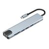 USB C концентратор адаптер 8в1 концентратор 100 Вт PD зарядка 4K HDMI Micro Card Reader RJ45 LAN MacBook Air ноутбук ПК iPad Air Pro коммутатор совместимый с питанием от шины
