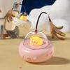 Интерактивная умная электрическая игрушка-дразнилка для кошек в форме НЛО, многофункциональная игрушка с колокольчиком и сменным перьевым аксессуаром